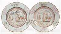 Lot 66 - Fine pair 18th century Chinese export famille...