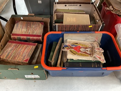 Lot 465 - Collection of mixed antiquarian books and ephemera (5 boxes)