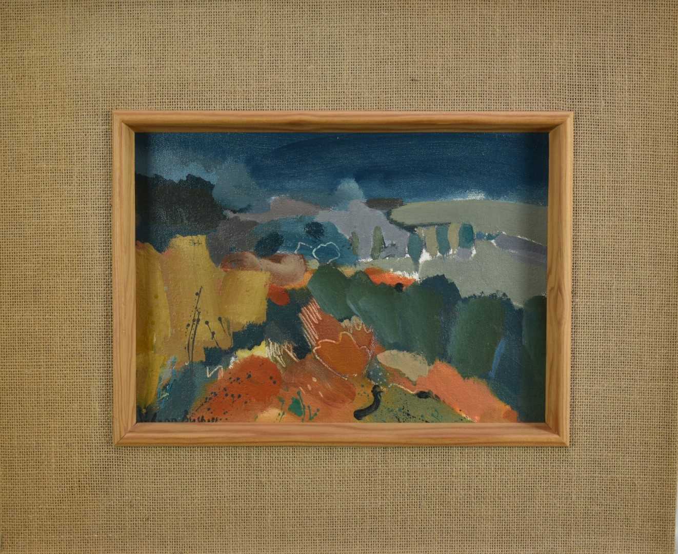 Lot 1308 - Lynn Bushell (b.1946) oil on canvas - Autumn in the South of France, signed, 26cm x 36cm, framed