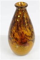 Lot 71 - 20th century Daum Nancy art glass bottle vase...