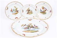 Lot 75 - Collection of 19th century Meissen outside...