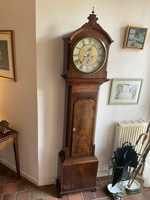 Lot 723 - 19th century Scottish mahogany longcase clock, by James McAnarney