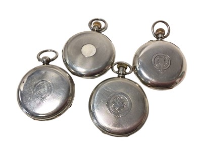 Lot 655 - Four various 19th century silver cased pocket watches