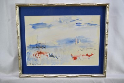 Lot 1276 - Robert G. D. Alexander (1875-1945) watercolour after Turner - Venice, inscribed, 18cm x 27cm, in glazed frame