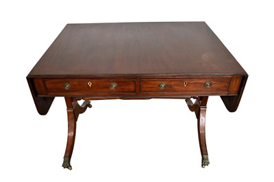Lot 1390 - Regency mahogany sofa table