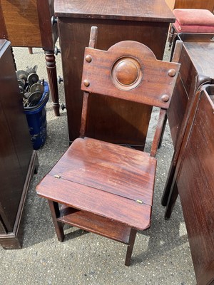 Lot 1408 - 19th century mahogany metamorphic dining chair