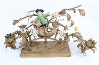 Lot 92 - Late 19th century gilt metal and porcelain...