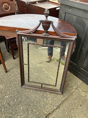 Lot 1426 - Georgian style mahogany wall mirror