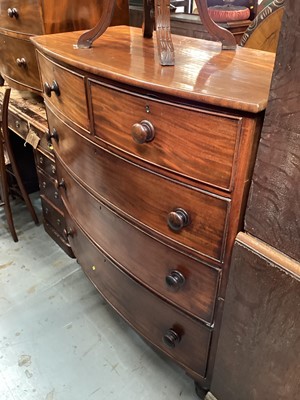 Lot 1268 - Victorian mahogany bowfront chest