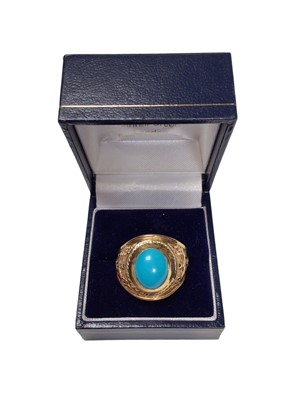 Lot 4 - 18ct gold American 1961 college ring
