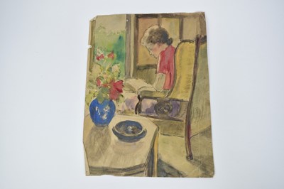 Lot 1289 - Fid Harnack (1897-1983) collection of twelve sketchbook works in watercolour and pencil, mostly coastal views, some signed, dated late ‘50’s and early 60’s