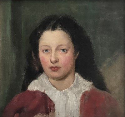 Lot 173 - English School, mid 20th century - oil sketch, head and shoulders