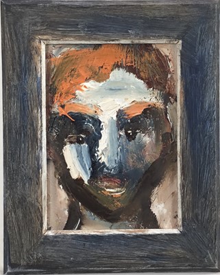 Lot 175 - Peter McCarthy (contemporary) oil on board, Portrait head