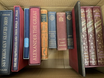 Lot 1747 - Four boxes of Folio society and other books