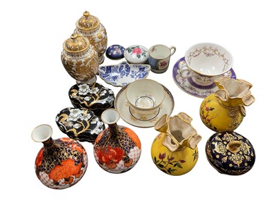 Lot 134 - Collection of cabinet pieces of porcelain and vertu