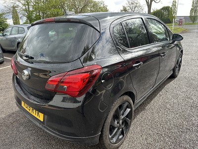 Lot 11 - 2019 Vauxhall Corsa SRI VX - Line Nav Black, 5 door hatchback, manual, reg. no. VU19 RYK