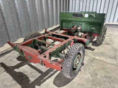 Lot 14 - Land Rover rolling chassis, this chassis (believed to be from a Series I)