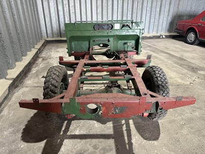 Lot 14 - Land Rover rolling chassis, this chassis (believed to be from a Series I)