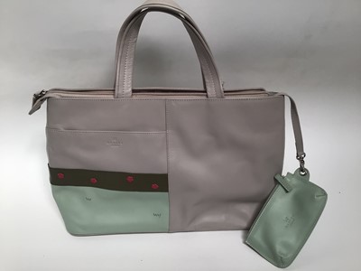 Lot 2059 - Radley Signature Handbag 2012 Happy Camper with coin purse and dustbag.