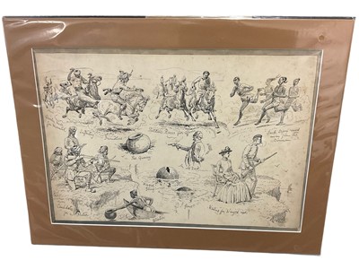 Lot 53 - Alfred Chamtry Courbould (1852-1920) pen and ink illustrations