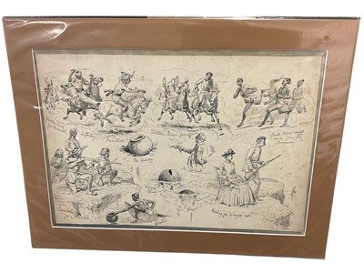 Lot 173 - Alfred Chamtry Courbould (1852-1920) pen and ink illustrations