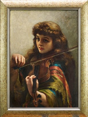 Lot 930 - George Hamilton Barrable, late 19th century, oil on canvas - 'Melody', signed, 62cm x 44cm, in gilt frame