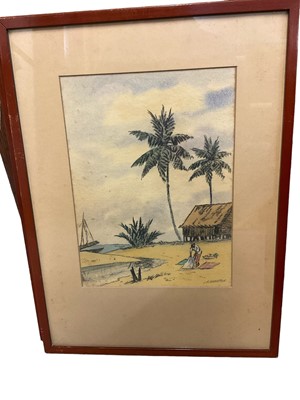 Lot 181 - J R Charlton (active 1920-40) three Malaysian watercolours