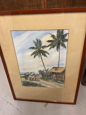 Lot 181 - J R Charlton (active 1920-40) three Malaysian watercolours