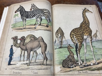 Lot 172 - Victorian book of hand coloured engravings - The Instructive Picture book, together with a series of facsimile early printed maps of India. (2)