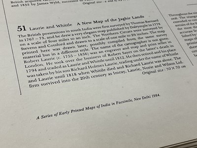 Lot 172 - Victorian book of hand coloured engravings - The Instructive Picture book, together with a series of facsimile early printed maps of India. (2)
