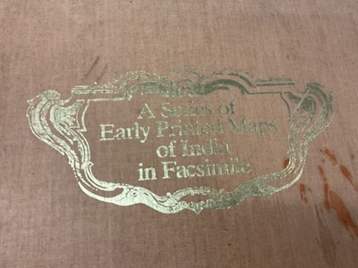 Lot 172 - Victorian book of hand coloured engravings - The Instructive Picture book, together with a series of facsimile early printed maps of India. (2)