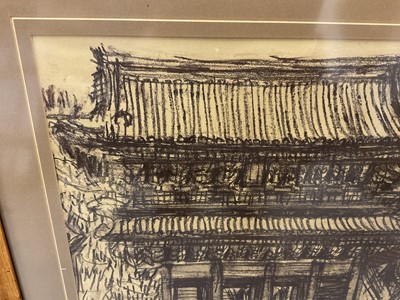 Lot 166 - Takahashi - charcoal, Japanese pagoda