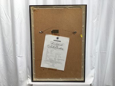 Lot 10 - Graham Clarke (b. 1941) signed limited edition print- Steamers, 47/200, blind stamped, 43cm x 34cm, in glazed frame