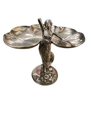 Lot 250 - Silver plated figural table centrepiece