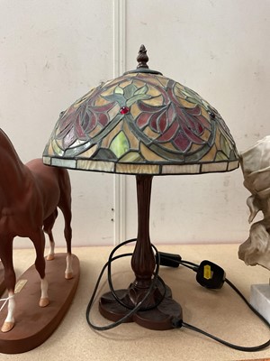 Lot 632 - Tiffany style lamp