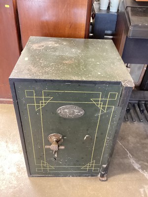 Lot 1458 - Victorian cast iron safe