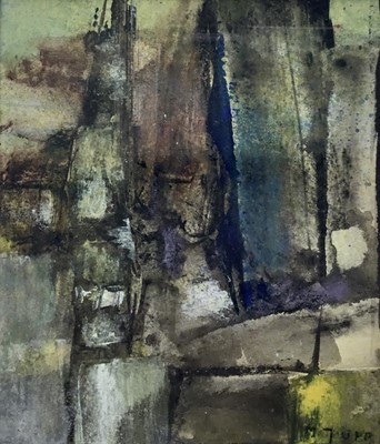 Lot 104 - Mona Jupp (b. 1932) mixed media abstract