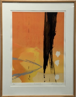 Lot 67 - Neil Canning, Screenprint with woodblock - Balance II – 9/75, 104cm x 81cm