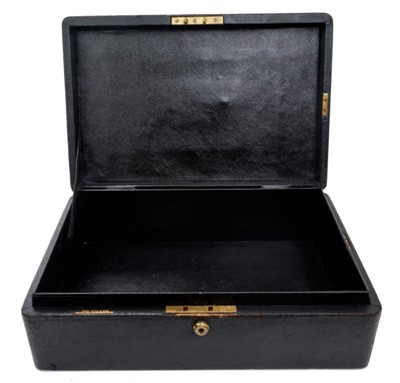 Lot 107 - H.M.King George VI Government black despatch box