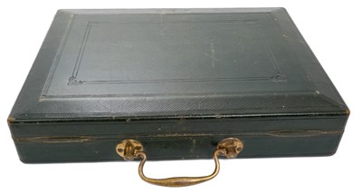 Lot 106 - Victorian Parliamentary green dispatch box