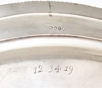 Lot 103 - H.M.King George III silver meat platter