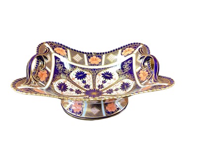 Lot 1121 - Royal Crown Derby Imari pattern 1128 basket, 30cm wide