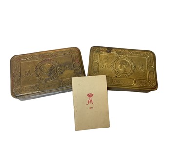 Lot 711 - Two First World War Princess Mary Gift tins (2)