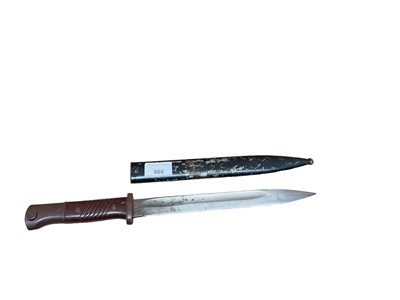 Lot 966 - Nazi K98 bayonet with scabbard dated 1936