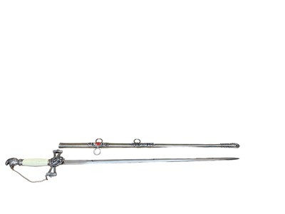 Lot 963 - American ornate Society sword in scabbard