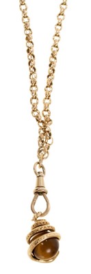 Lot 536 - Victorian gold guard chain