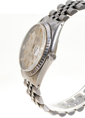 Lot 602 - Gentlemens Rolex Oyster Perpetual DateJust stainless steel wristwatch