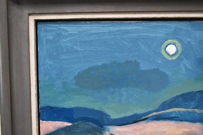 Lot 981 - *Sir Norman Reid (1915-2007) oil on board - Full Moon, signed, titled and inscribed verso, 46cm x 38cm, in painted frame