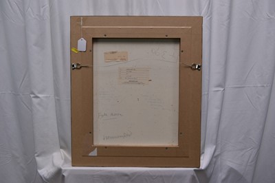 Lot 981 - *Sir Norman Reid (1915-2007) oil on board - Full Moon, signed, titled and inscribed verso, 46cm x 38cm, in painted frame