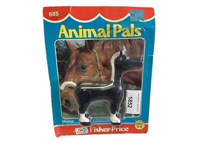 Lot 1852 - Fisher Price (c1982) Animal Pals Horse, on card with blister pack (1)